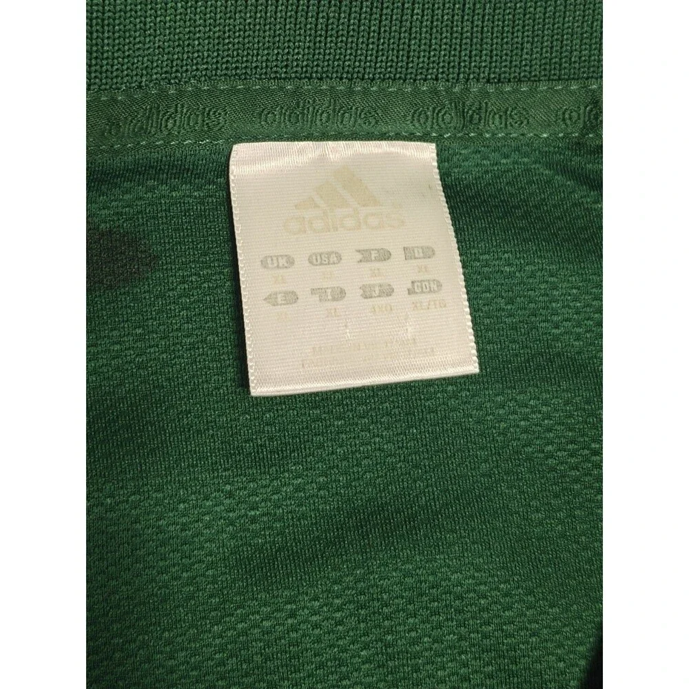 Adidas Notre Dame Fighting Irish Polo Shirt Green Mesh Performance Golf Men XL